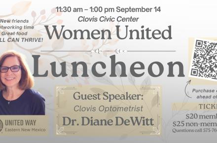 Womens united luncheon announcement