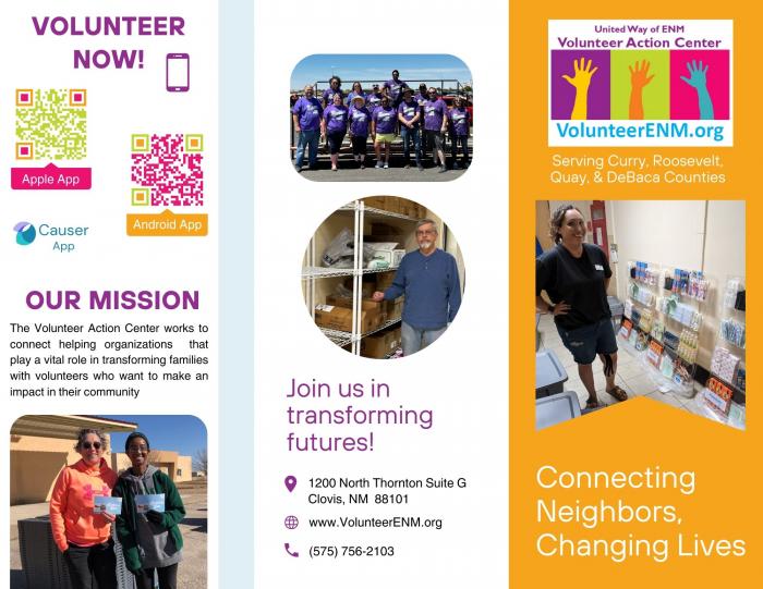 VolunteerENM Brochure page 1